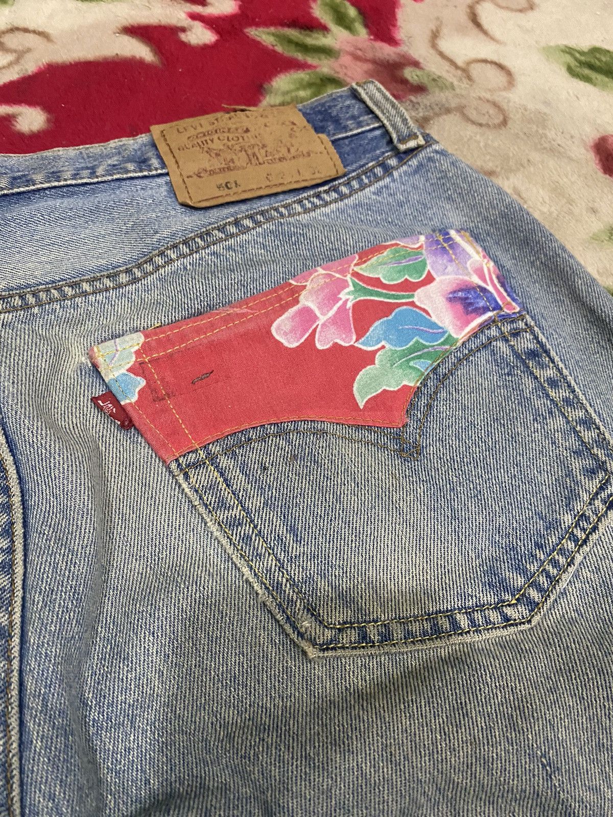 Levi's Vintage Levis 501 Distressed Customade Denim Jeans Size US 32 / EU 48 - 8 Thumbnail