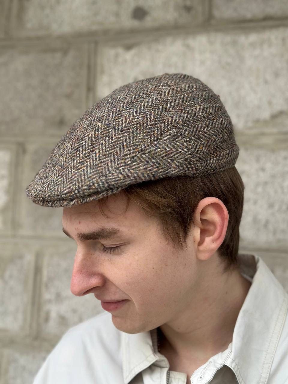 Harris Tweed Luxury Harris Tweed Hat Cap Size 55 Wool Y2K 00s USA Size ONE SIZE - 3 Thumbnail