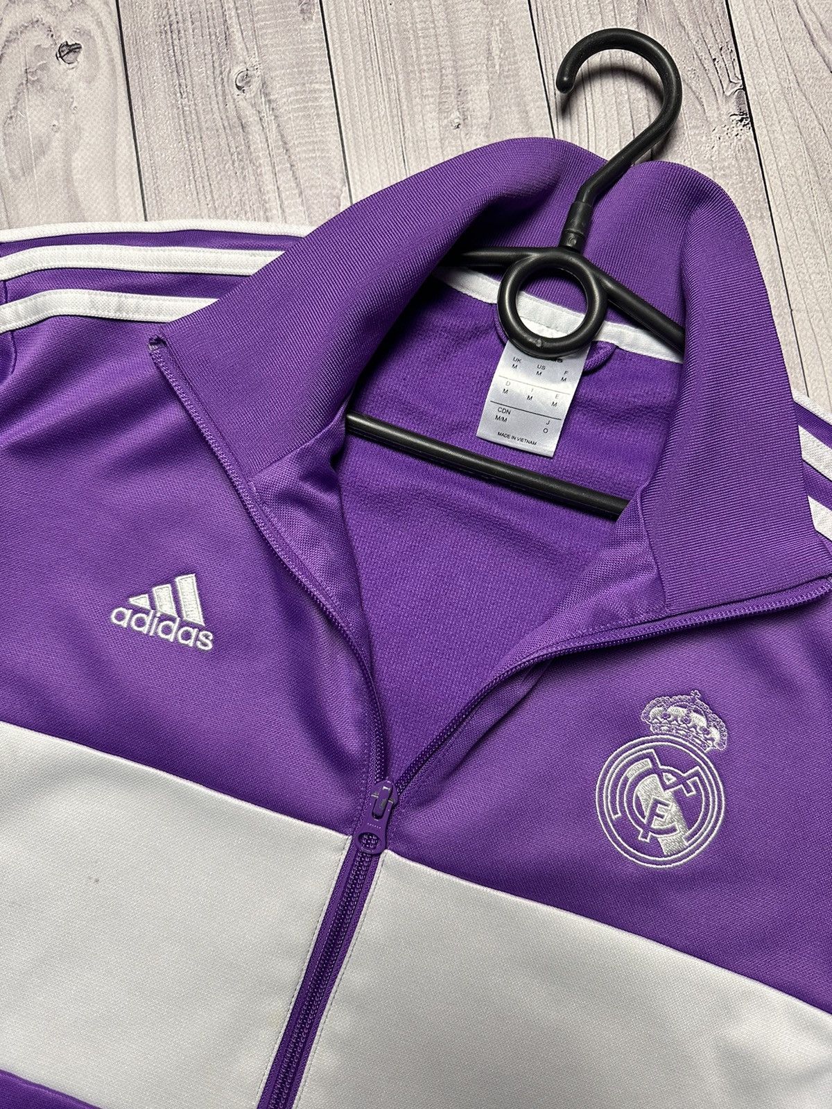 Adidas × Vintage Vintage adidas Real Madrid track jacket purple size m Size US M / EU 48-50 / 2 - 3 Thumbnail