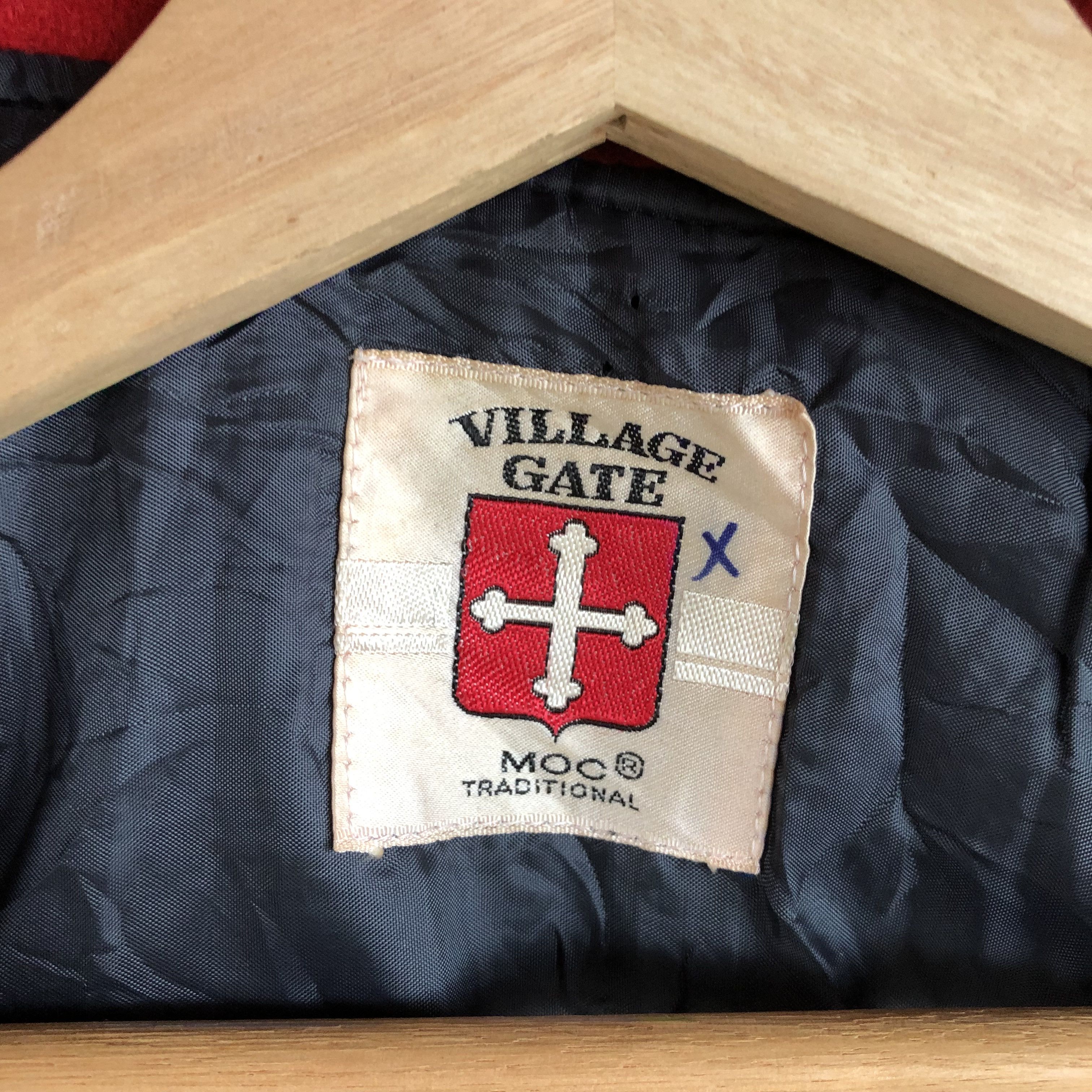 Japanese Brand × Vintage Vintage 90s Village Gate Varsity Wool Baseball Jacket Size US S / EU 44-46 / 1 - 8 Thumbnail