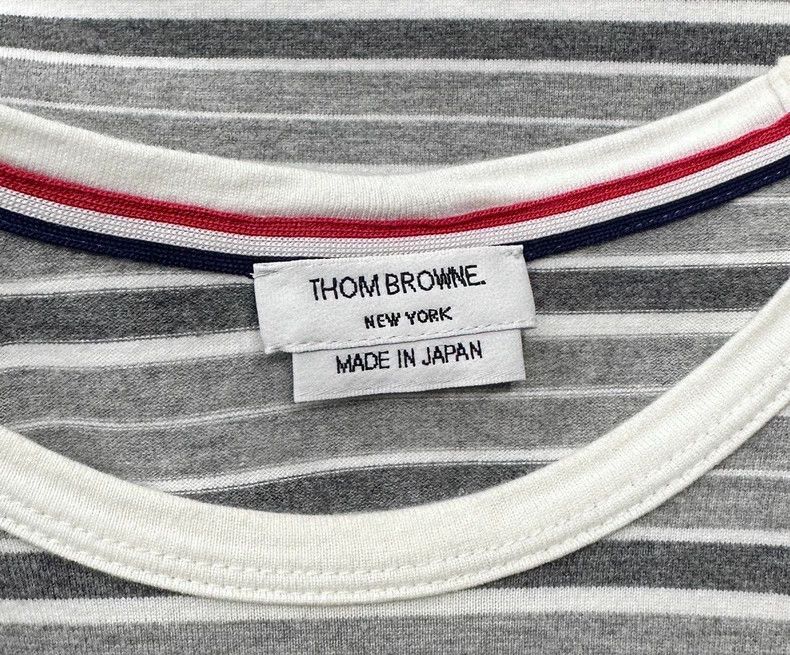 Thom Browne Thom Browne Gray striped short sleeves Size US M / EU 48-50 / 2 - 4 Thumbnail