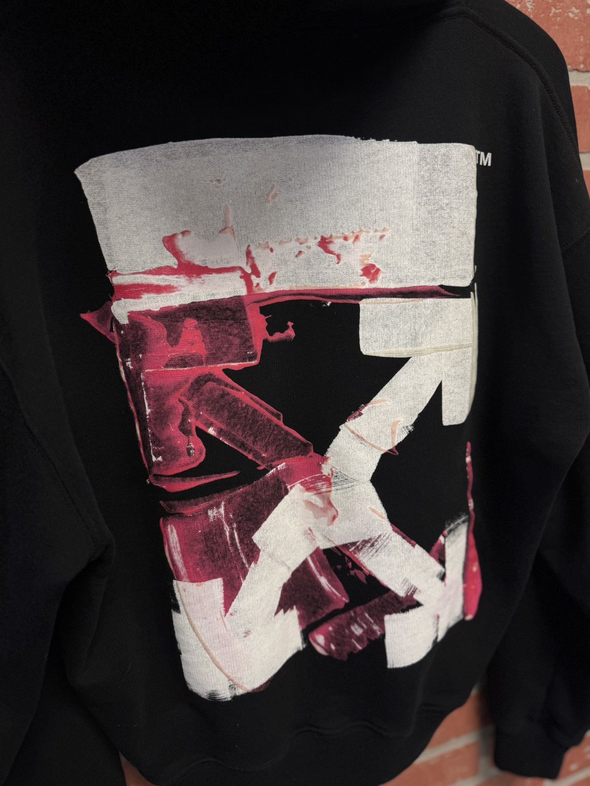 Off-White Off White Arrow Hoodie Size Small Pre Owned 🧼 Size US S / EU 44-46 / 1 - 7 Thumbnail