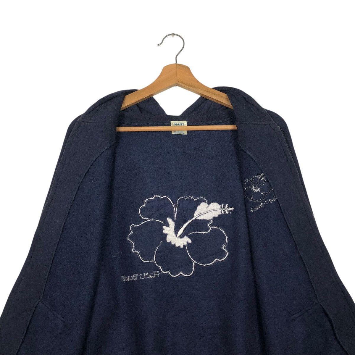 Japanese Brand 🔥VINTAGE ZIPPER JACKET HAWAIIAN HAITI BEACH FLOWER BIG LOGO Size US M / EU 48-50 / 2 - 17 Thumbnail
