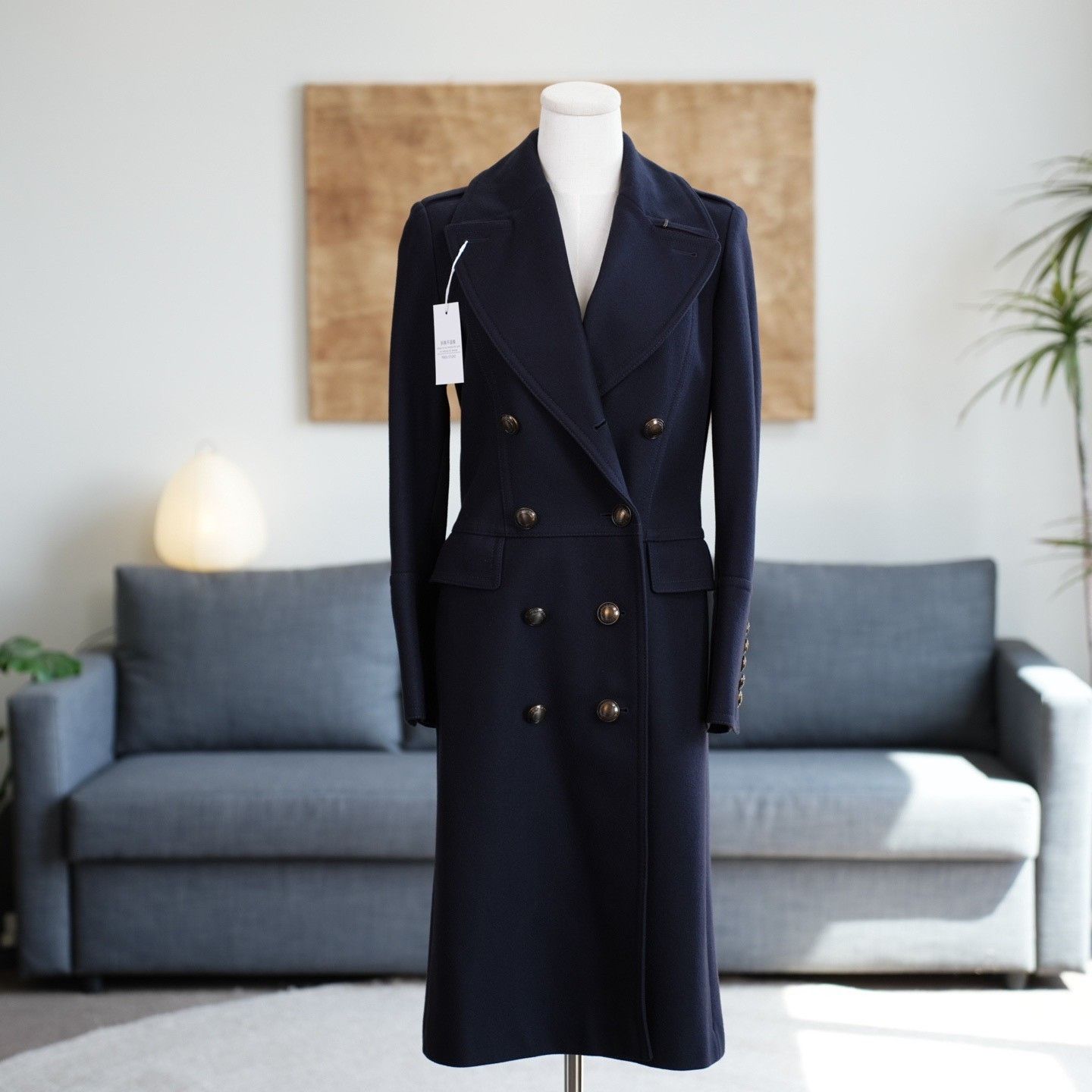 Burberry Burberry Blue Coat us_6 Women Size M / US 6-8 / IT 42-44 - 1 Thumbnail