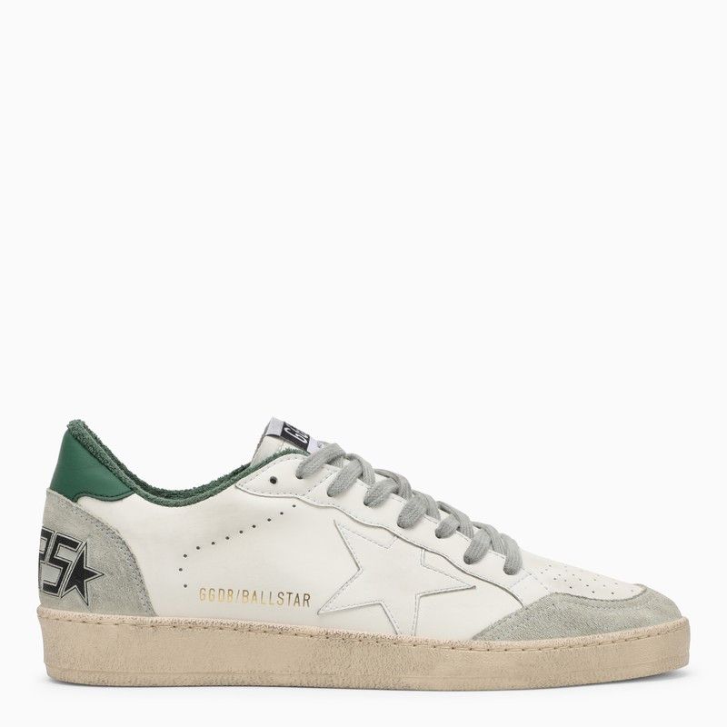 image of Golden Goose Ballstar White/green Low Sneaker, Men's (Size 8)