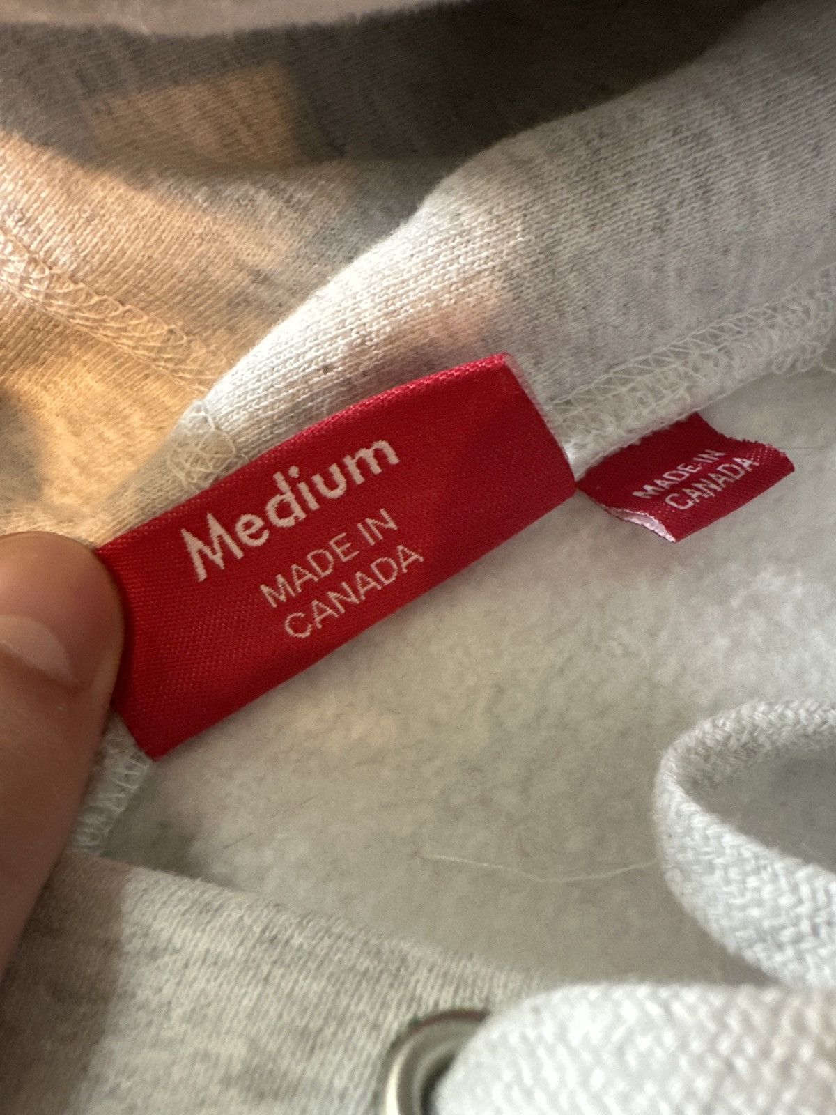 Supreme Supreme Sleeve Embroidery Hooded Ash Grey Sweatshirt Size US M / EU 48-50 / 2 - 6 Thumbnail