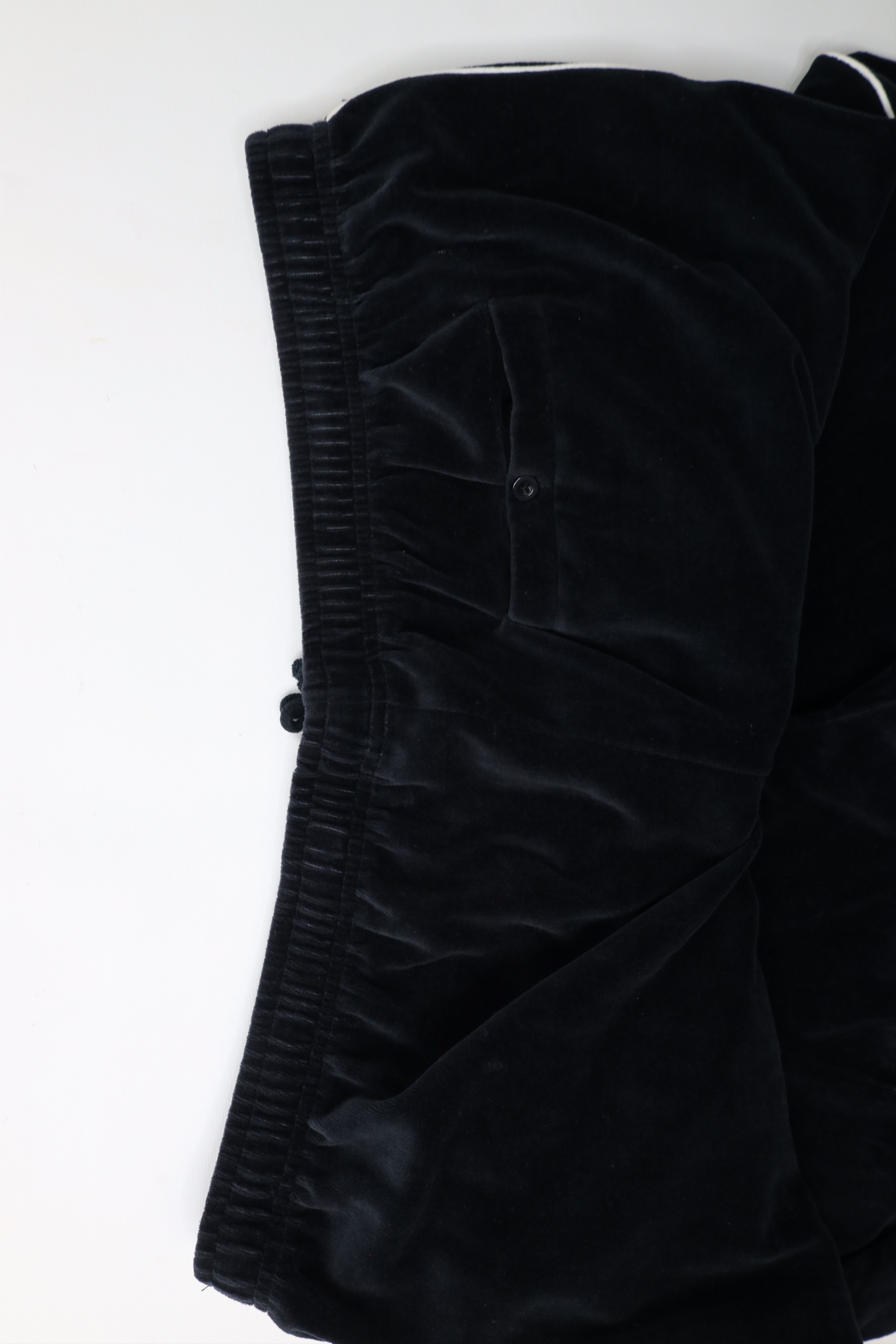 Vintage Vintage 90s Y2K Streetwear Velour Sweatpants Joggers Black Size US 40 / EU 56 - 8 Thumbnail