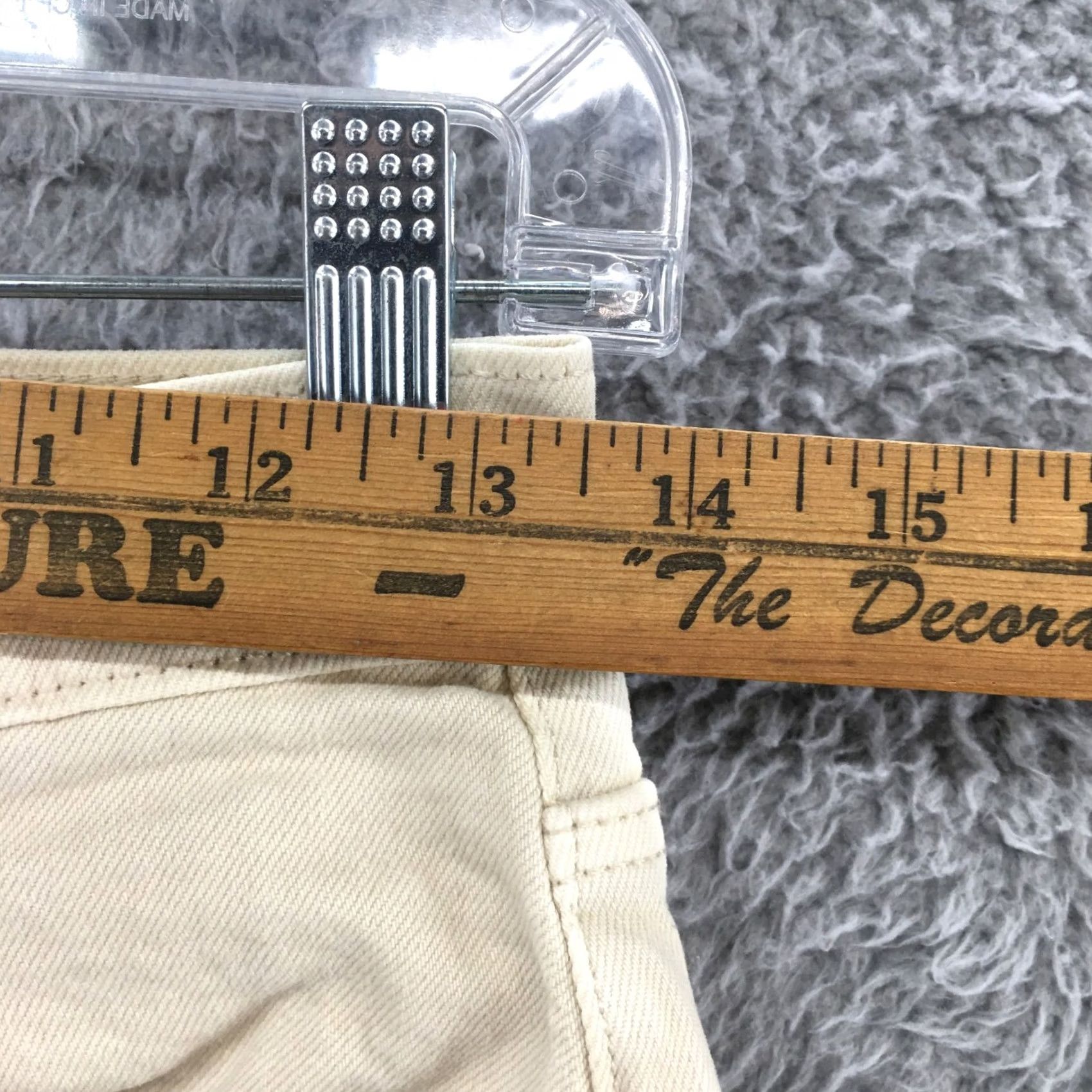 Vintage Universal Thread 90s Slim Straight Pants Womens 4 Regular Beige Cotton Blend NEW Size 27" / US 4 / IT 40 - 5 Thumbnail