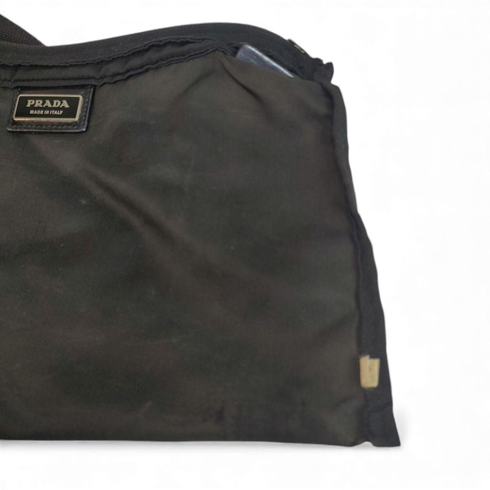 Prada Prada - Black Nylon Shoulder Bag Size ONE SIZE - 7 Thumbnail