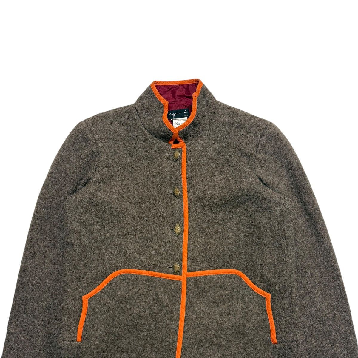 agnes b. Nice Design Agnes B Wool Jacket Size S / US 4 / IT 40 - 3 Thumbnail