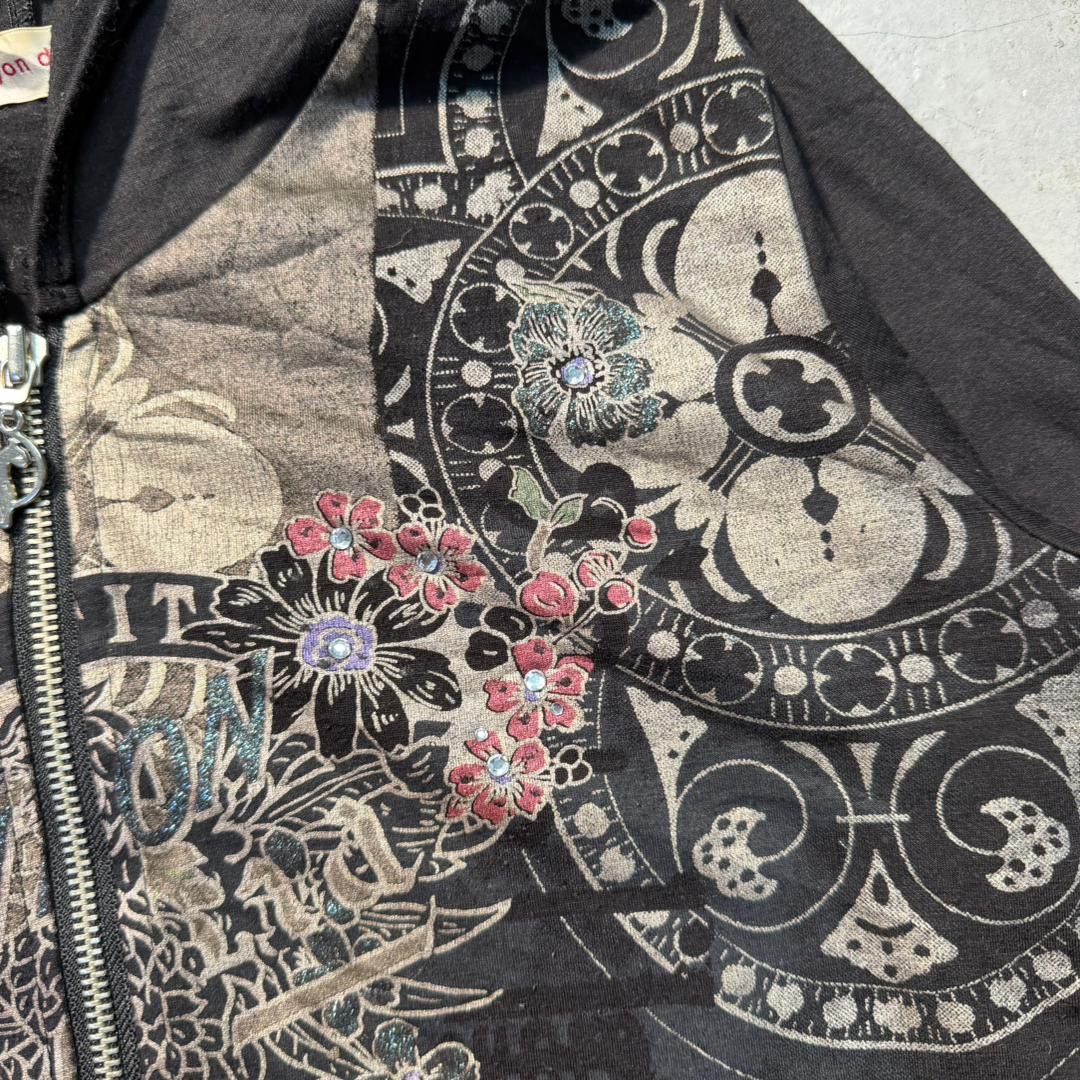 Beauty Beast LYON DEUX Japanese Brand Gothic Tattoo Hoodie Size M / US 6-8 / IT 42-44 - 5 Thumbnail