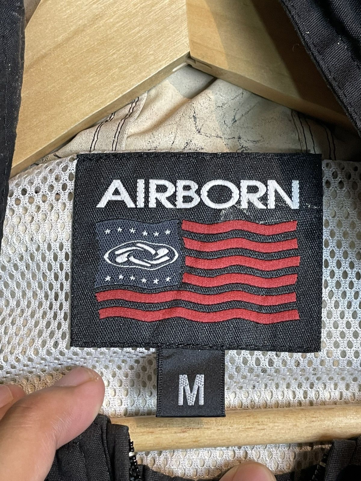 Japanese Brand × Vintage Airborn x Vintage Hooded Windbreaker (26) Size US M / EU 48-50 / 2 - 12 Thumbnail
