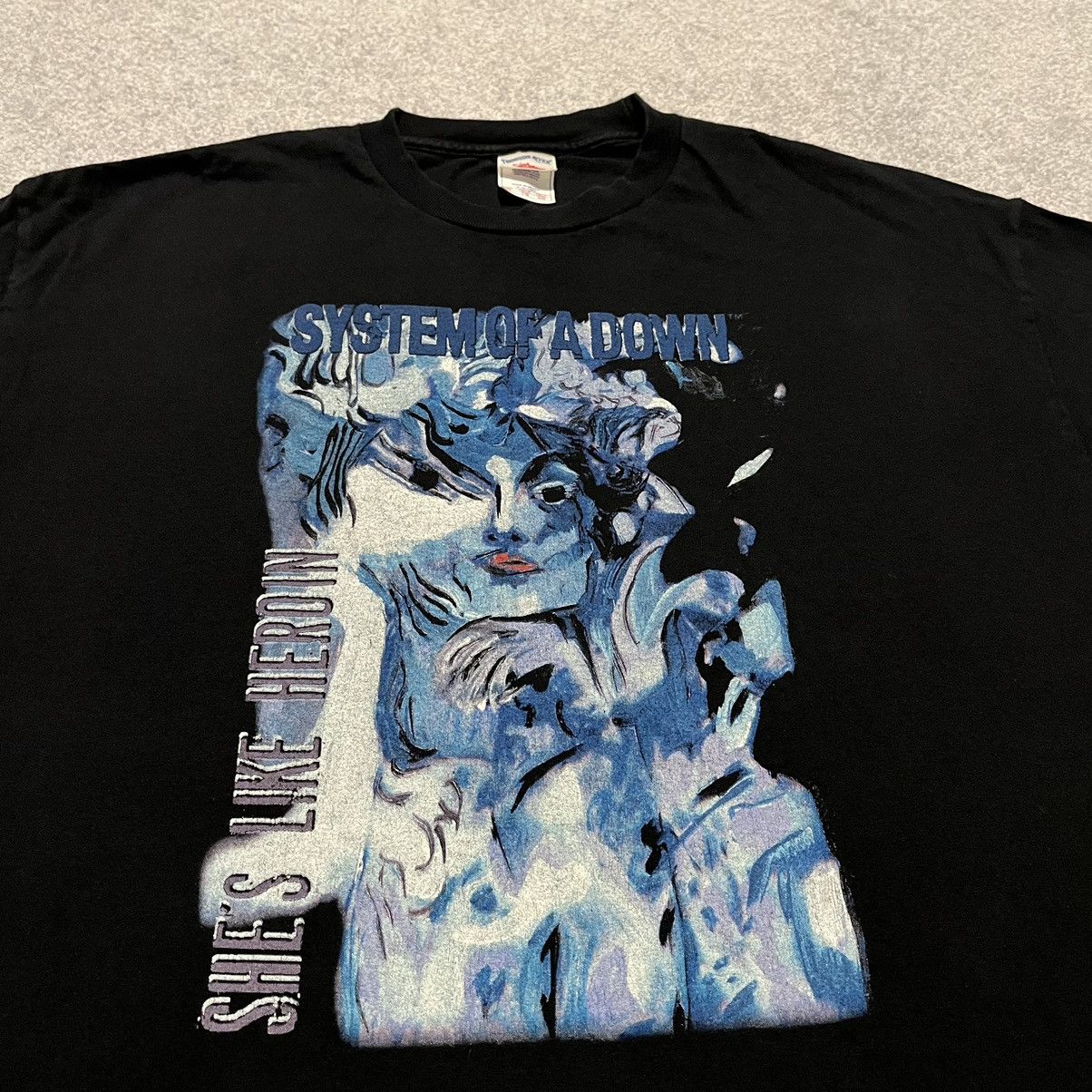Band Tees × Vintage Vintage 2005 System of a Down She’s Like Heroin Band T Shirt Size US XL / EU 56 / 4 - 2 Thumbnail