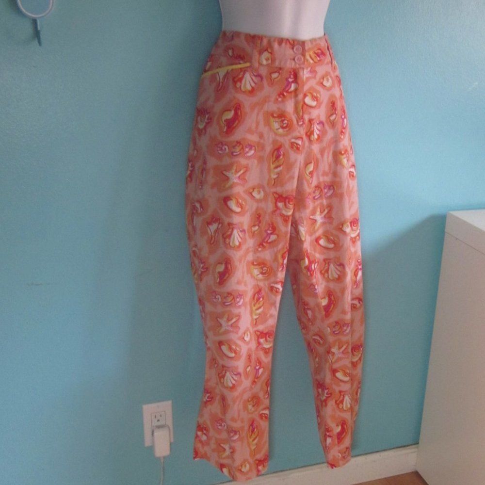 Other Holly Lane Womens Summer Patterned Pants Size 12 Size 30" / US 8 / IT 44 - 6 Thumbnail
