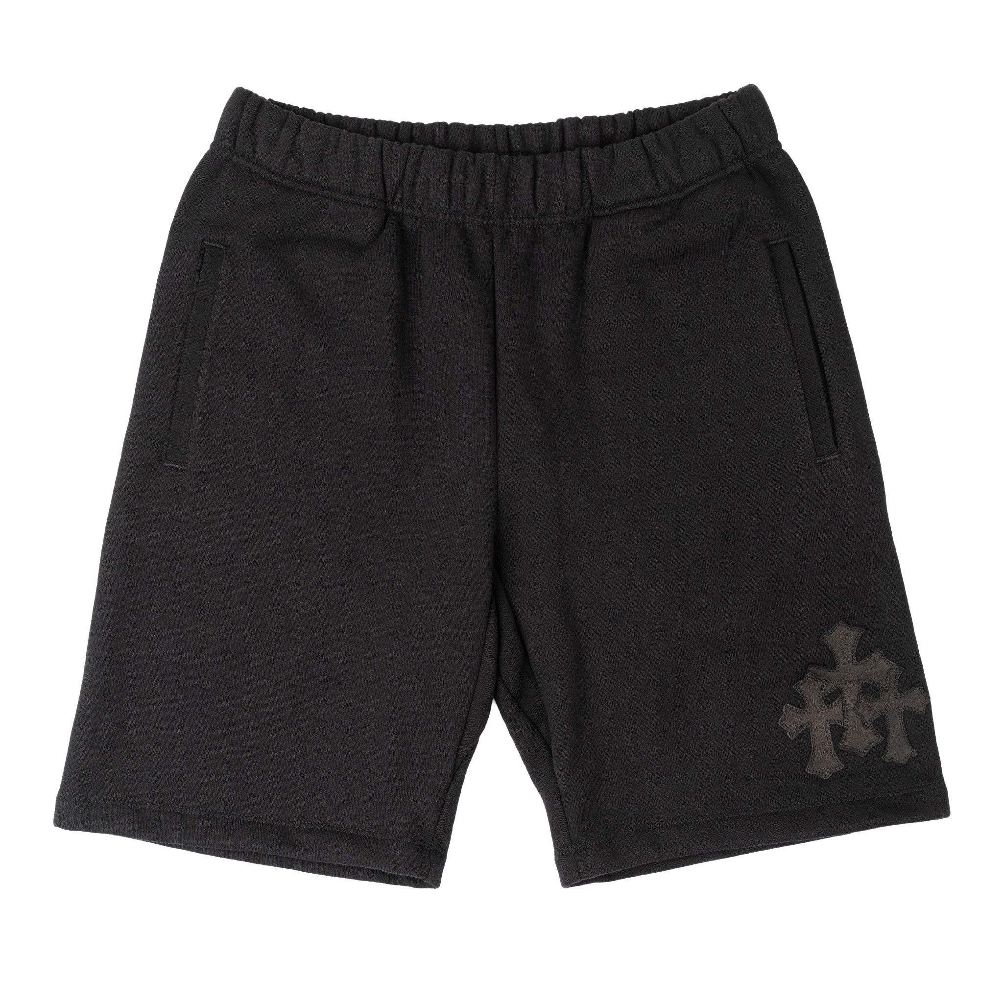 Chrome Hearts Cross Patch Sweatshorts Black (3 Cross Patch) Size US 36 / EU 52 - 1 Thumbnail