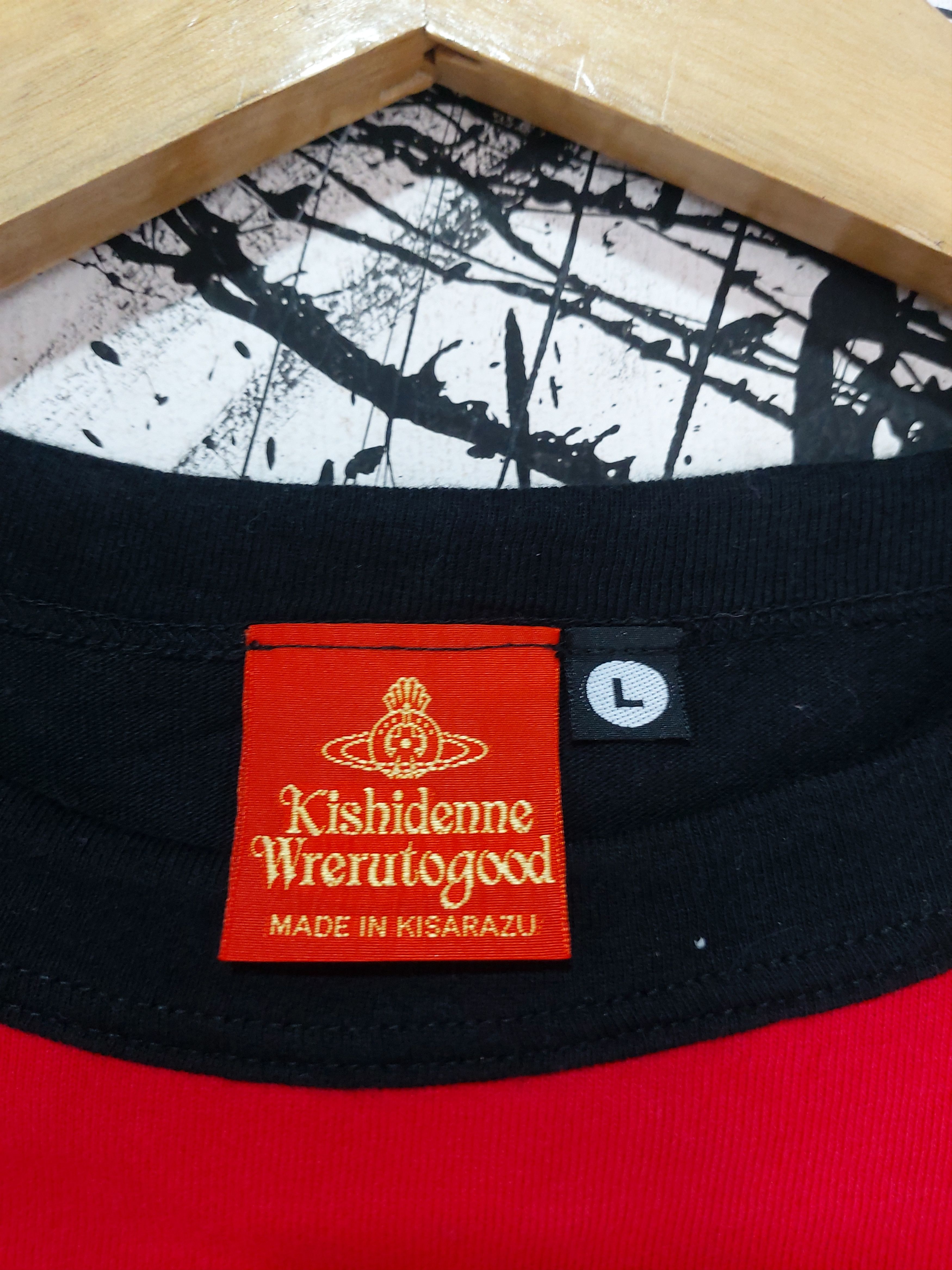 Japanese Brand SEDITIONARIES KISHIDENNE WRERUTOGOOD 3 QUARTER T-SHIRT Size US L / EU 52-54 / 3 - 4 Thumbnail