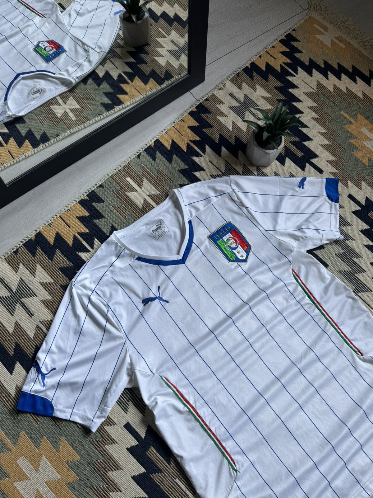 Puma Vintage Puma Italia 2014/16 Blockcore Jersey Size US L / EU 52-54 / 3 - 4 Thumbnail
