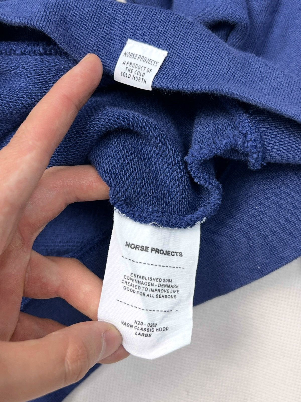 Norse Projects Hoodie Norse Projects 2004 Vagn Classic Hood Vintage Basic Size US L / EU 52-54 / 3 - 2 Thumbnail
