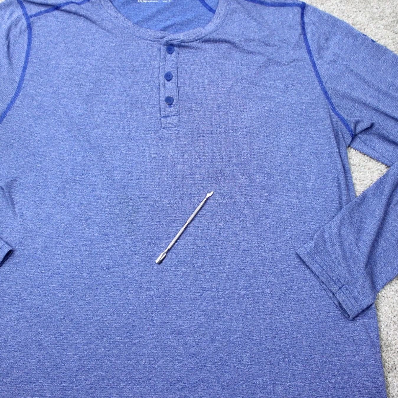 Under Armour Under Armour Threadborne Henley Shirt Men 2XL XXL Blue Long Sleeve Pullover Casual Activewear Brand: Under Armour Threadborne Size US XXL / EU 58 / 5 - 6 Thumbnail