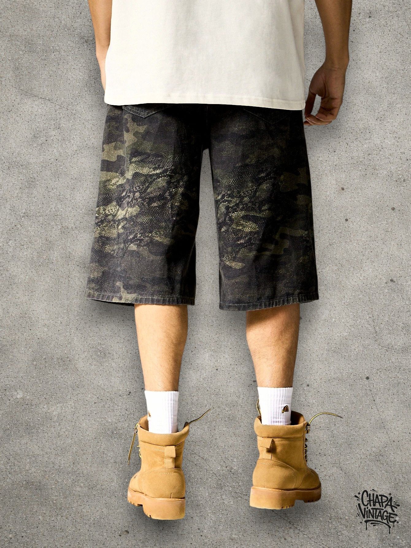 Japanese Brand Camo denim shorts Size US 32 / EU 48 - 2 Thumbnail