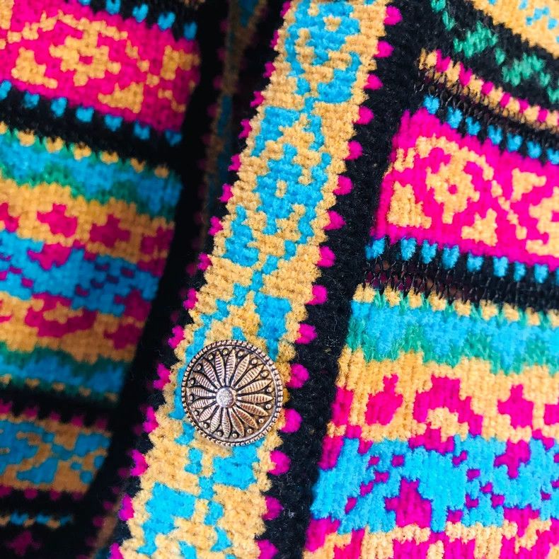 Kenzo KENZO Knitted cardigan with patterns Size M / US 6-8 / IT 42-44 - 4 Thumbnail