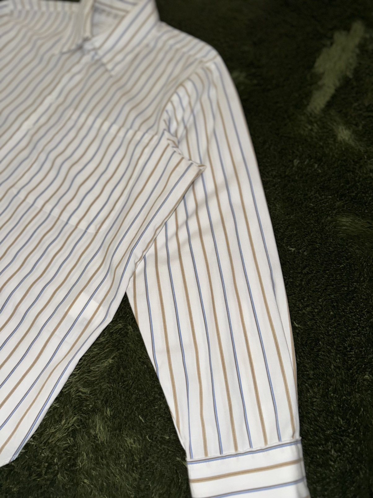 Camiel Fortgens [M] Camiel Fortgens Rough Cutting Stripe Cotton Shirt Size US M / EU 48-50 / 2 - 5 Thumbnail