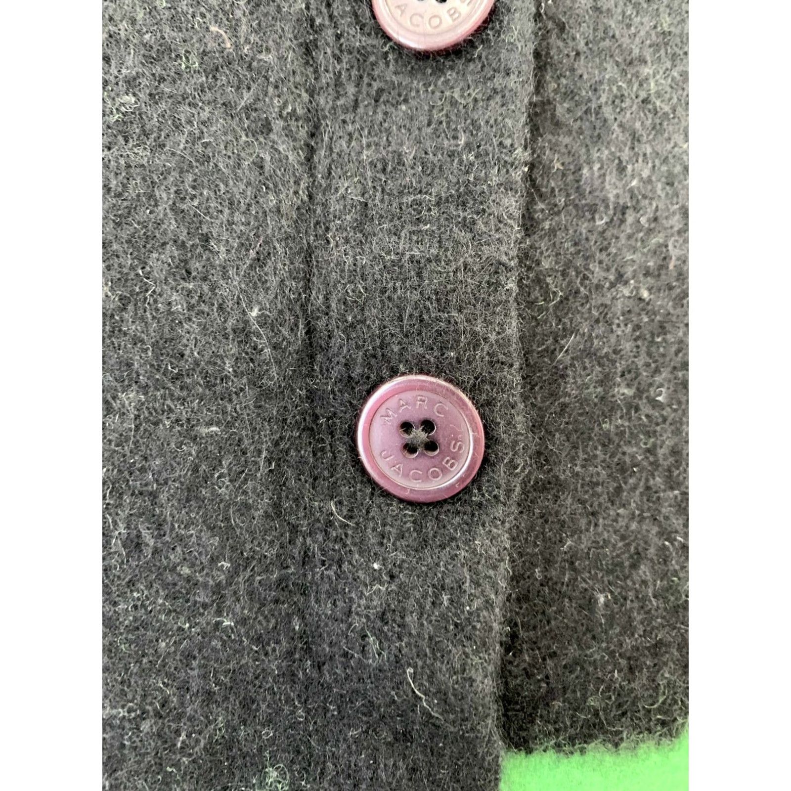 Marc by Marc Jacobs Marc by Marc Jacobs Cardigan Sweater Striped Black Fuzzy Knit Size M Womens Logo Pattern Vintage? Size M / US 6-8 / IT 42-44 - 6 Thumbnail