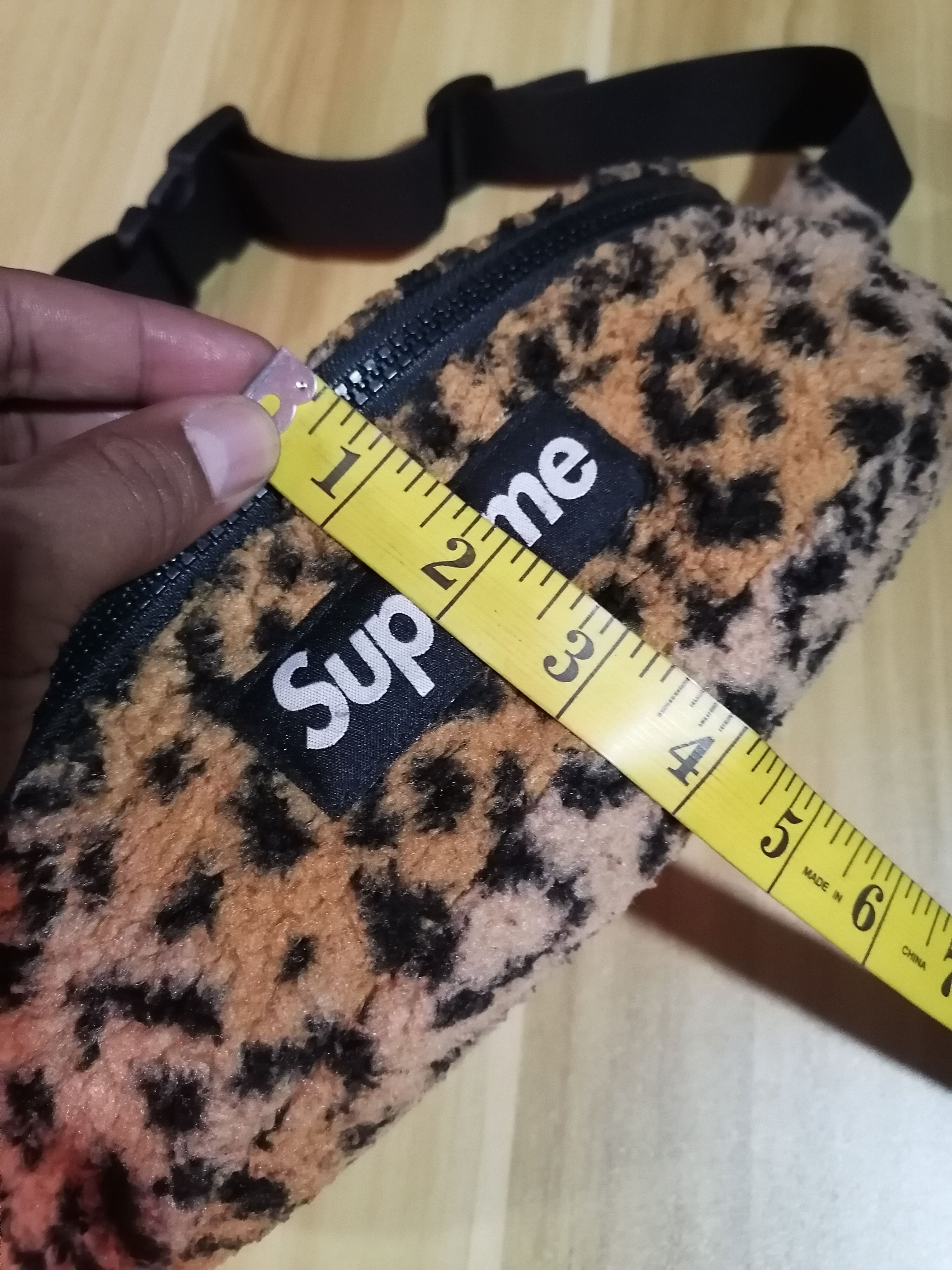 Supreme Authentic Supreme Leopard Fleece Waist / Crossbody Bag | Grailed