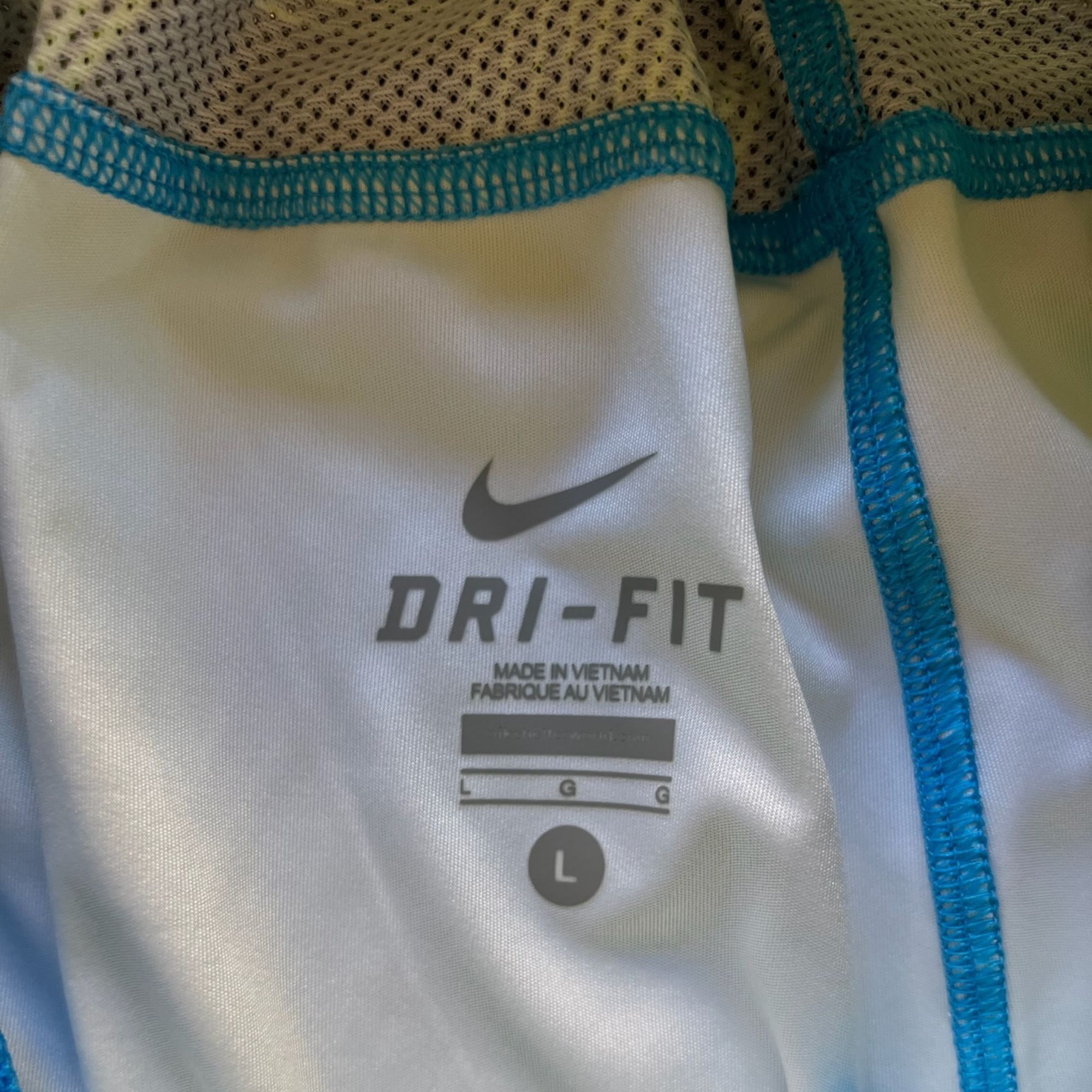 Nike Nike Mens Dri-Fit Lacrosse Athletic Shorts L Blue & Neon Yel Size US 33 - 7 Thumbnail