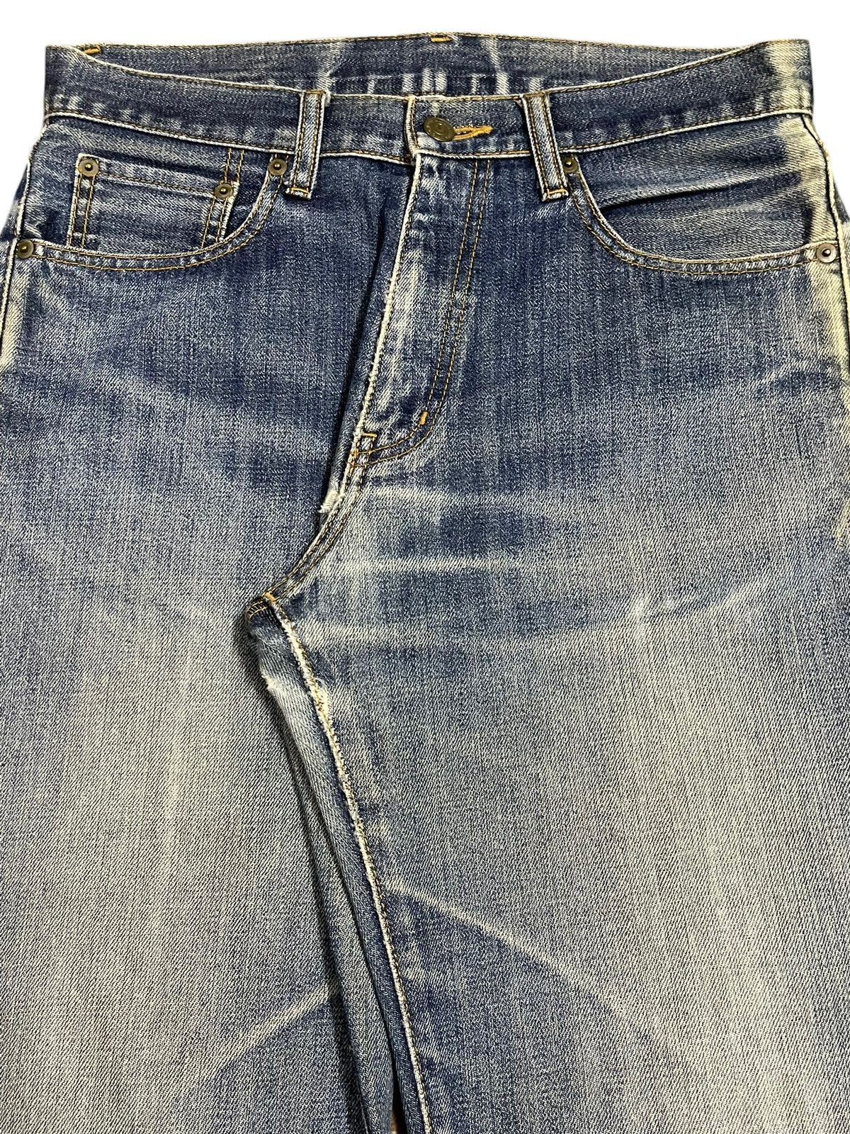 Uniqlo Vintage Japanese Uniqlo Blue Faded Wash Style Baggy Jeans Size US 30 / EU 46 - 4 Thumbnail