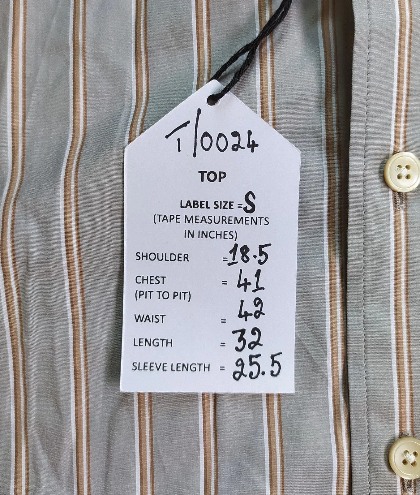 Thomas Pink Thomas Pink Tailored Fit Stripe Formal Shirt T 0024 Size US S / EU 44-46 / 1 - 5 Thumbnail