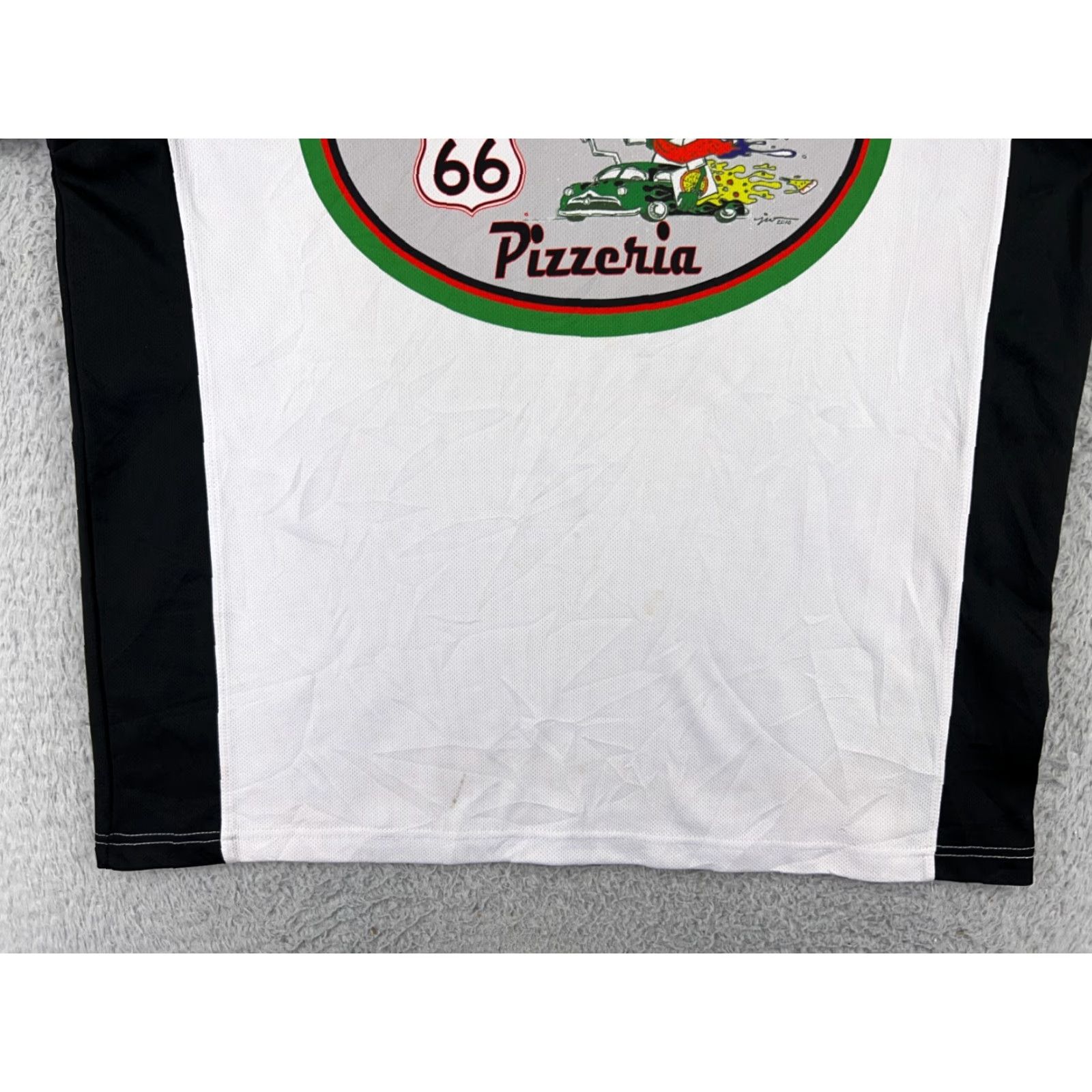 Vintage Big D's Pizzeria Jersey Adult XL White Men's T-Shirt USA 66 Route 66 Hooded Logo Limited Edition Vintage Size US XL / EU 56 / 4 - 7 Thumbnail