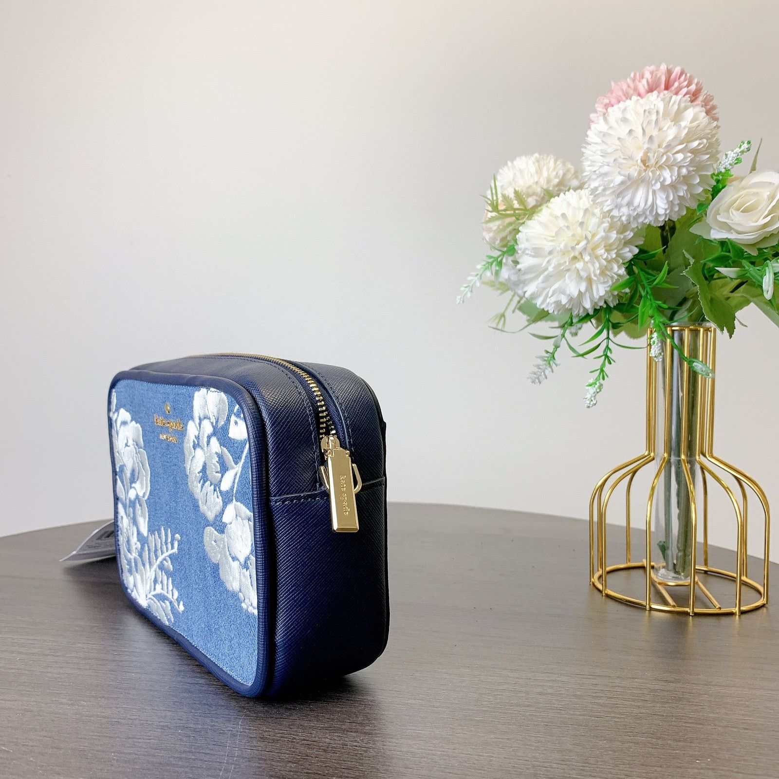 Kate Spade kate spade KH777 Madison Vase Floral Mini Camera Bag Blue Size ONE SIZE - 3 Thumbnail