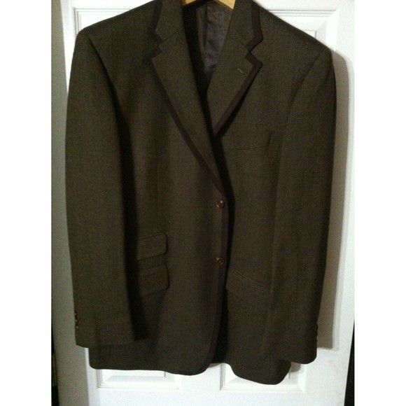 Murano MURANO MENS NEW DARK 100% LAMBSWOOL JACKET BLAZER SIZE: L Size US L / EU 52-54 / 3 - 3 Thumbnail
