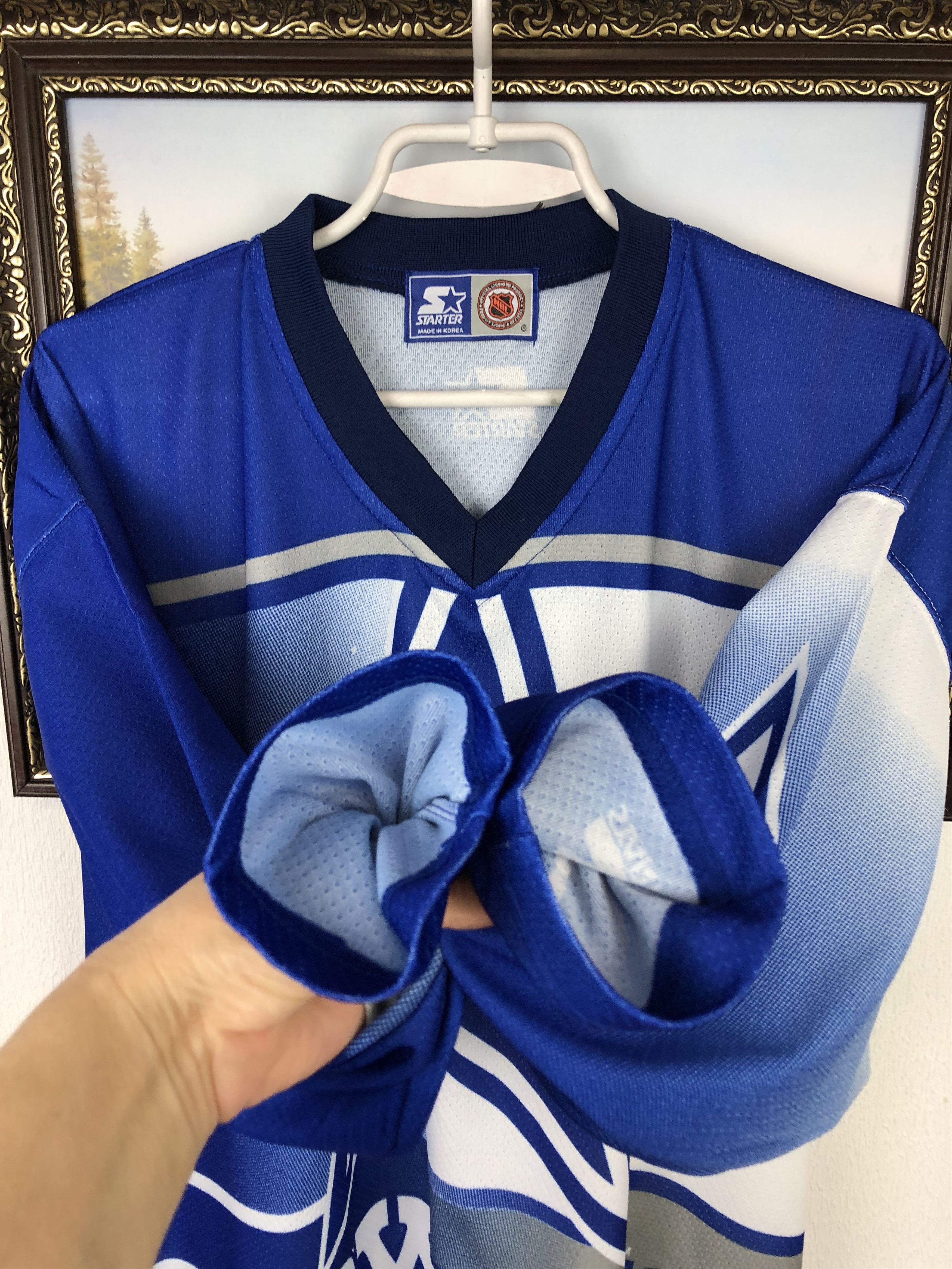 Starter Vintage 90's Starter Dallas Cowboys NFL Hockey Jersey Size US L / EU 52-54 / 3 - 6 Thumbnail