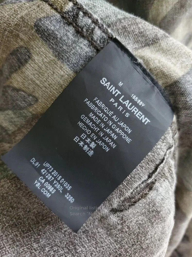 Saint Laurent Paris Saint Laurent Camo Linen Shirt Jacket. Size US M / EU 48-50 / 2 - 5 Thumbnail