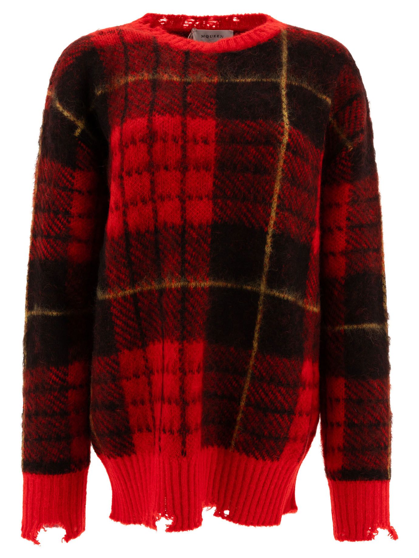 Alexander McQueen Tartan Distressed Sweater Size US M / EU 48-50 / 2 - 1 Thumbnail