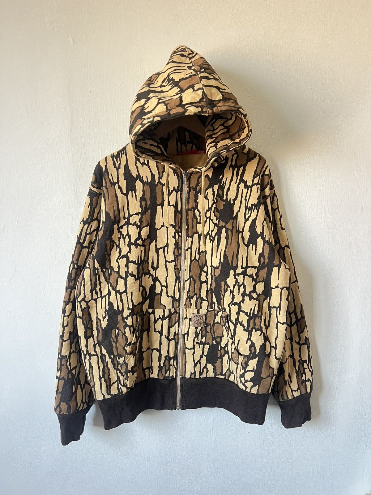 Supreme Supreme leopard print thermal zip up | Grailed