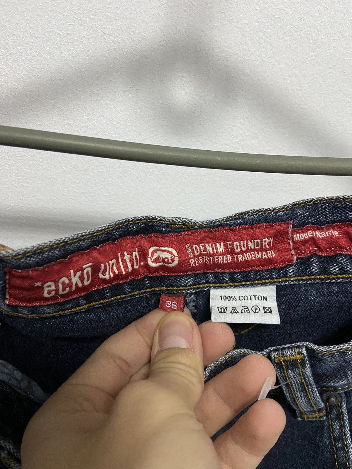 Ecko Unltd. × Vintage Ecko Unltd. Vintage denim pants skate pocket logo Size US 36 / EU 52 - 7 Thumbnail
