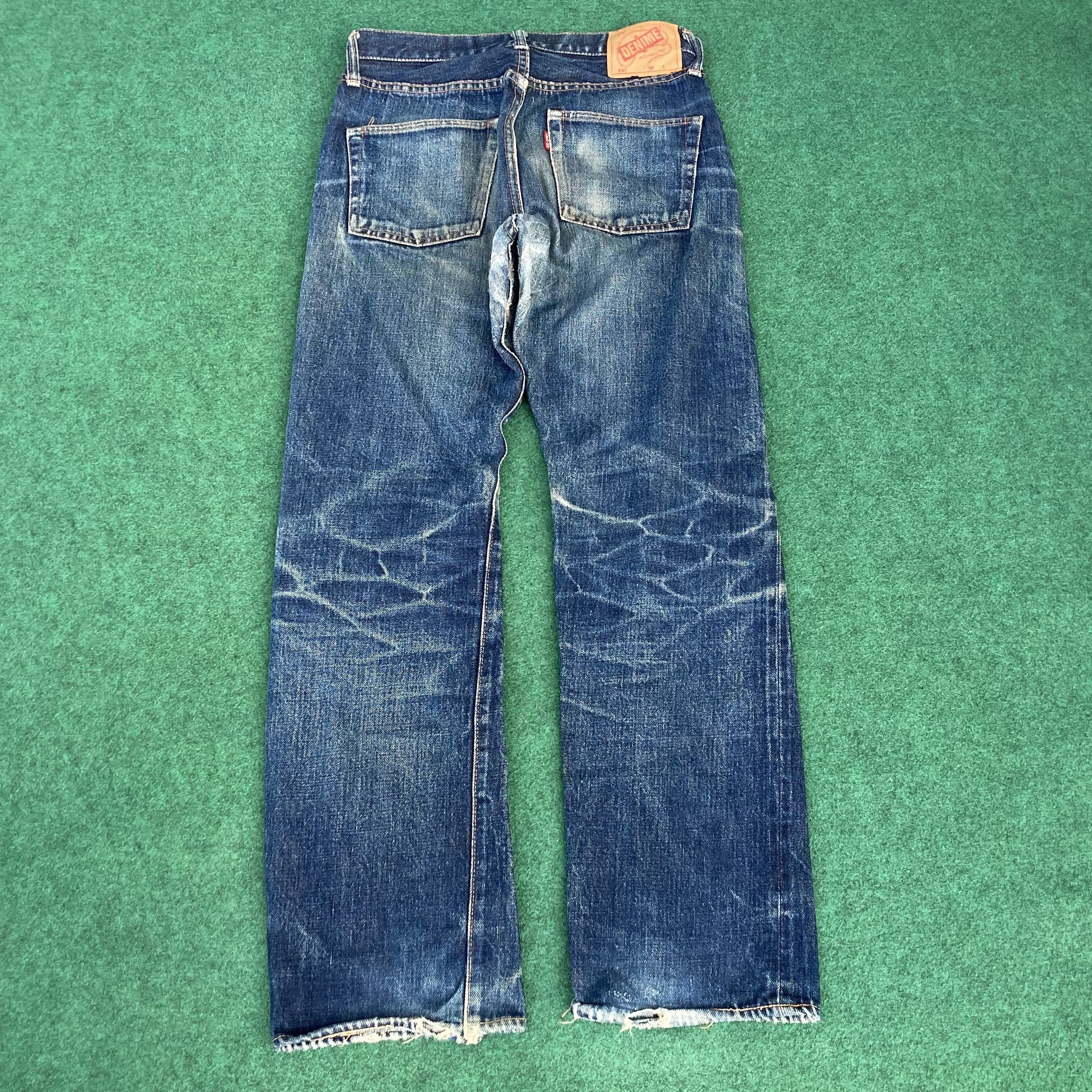 Denime 29x30.5 Vintage Denime Selvedge Honeycombs Osaka Denim Jeans Size US 29 - 20 Thumbnail
