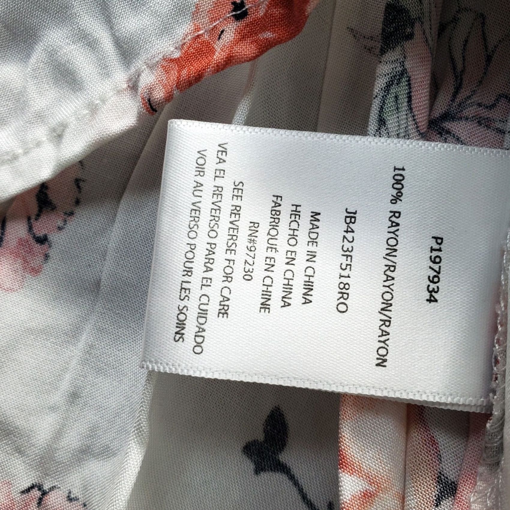 Almost Famous Almost Famous Blouse Womens Medium Multicolor Floral Off the Shoulder Lace Up Front Shirt Womens Size M Size M / US 6-8 / IT 42-44 - 7 Thumbnail