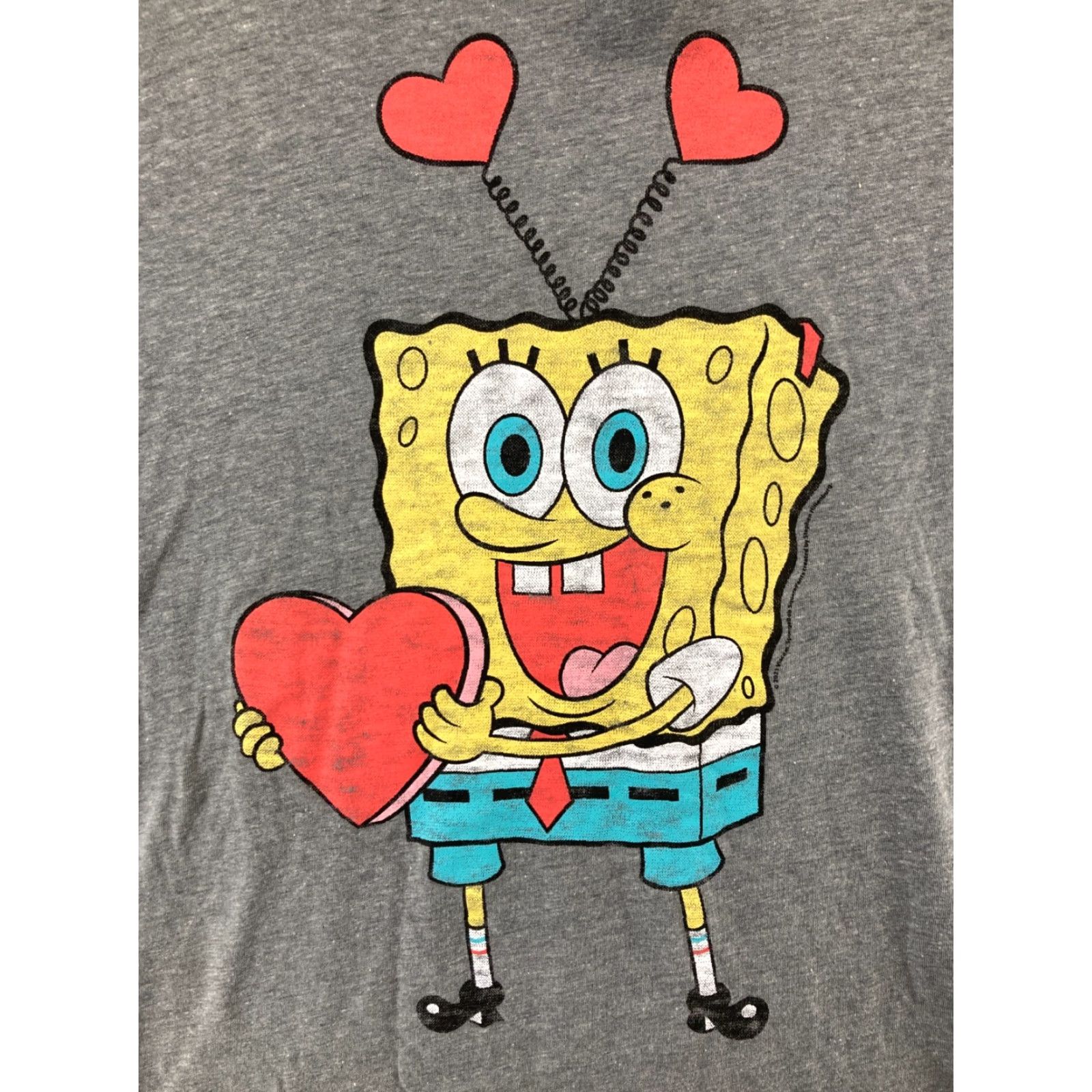 Old Navy Old Navy Sponge Bob T Shirt Small Hearts Women Short Sleeve Crew Neck Blue Cotton Blend Regular Size S Cartoon Size S / US 4 / IT 40 - 4 Thumbnail