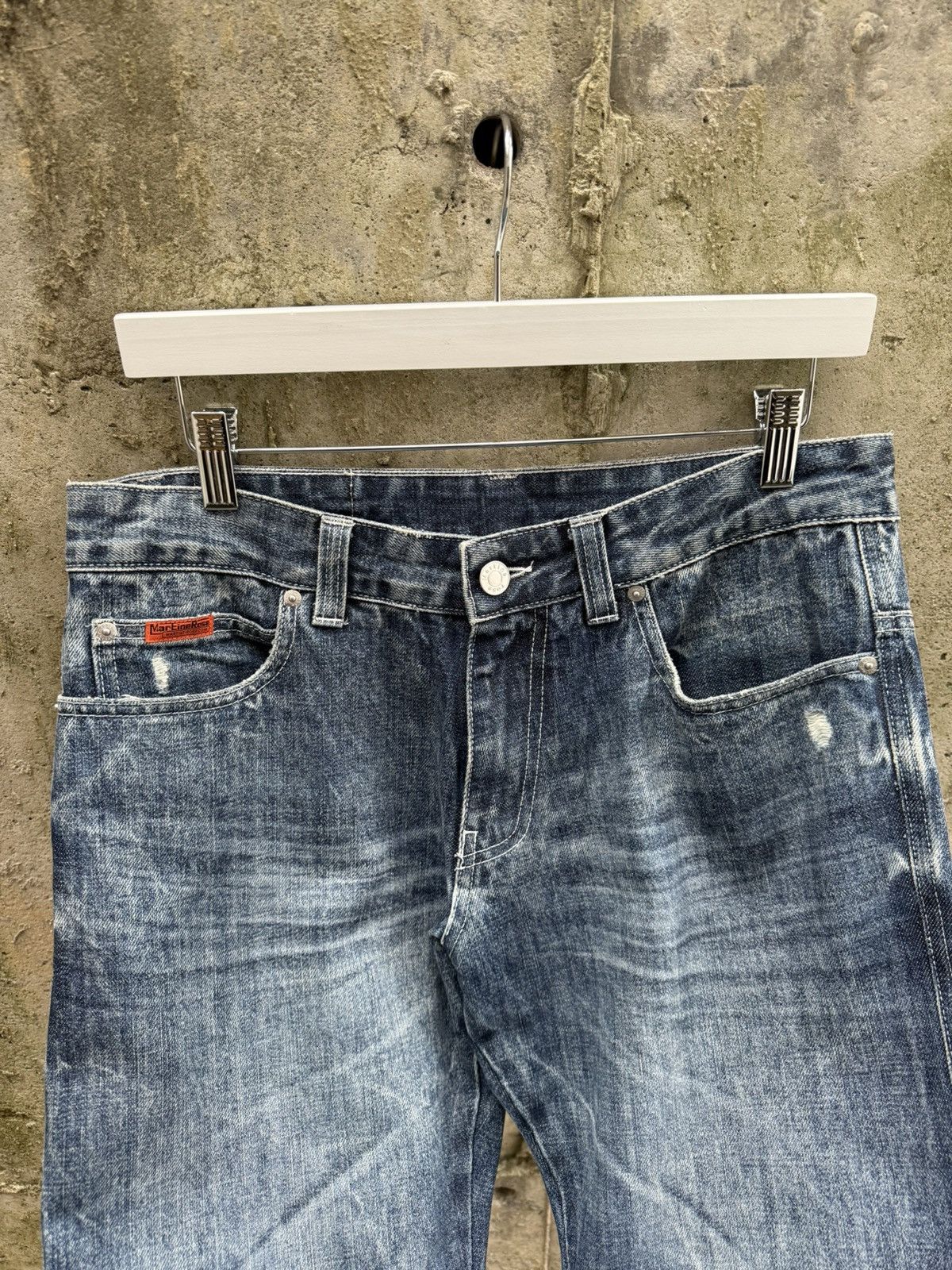 Martine Rose Martine Rose Marble Wash Bootcut Denim Size US 30 / EU 46 - 4 Thumbnail