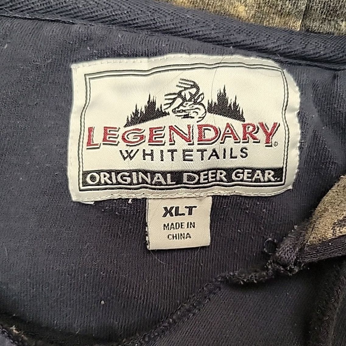 Vintage Legendary Whitetails Hoodie Mens XLT Blue Camo Pullover Hunting Buck Deer Camouflage Logo Outdoor 90s? Size US XL / EU 56 / 4 - 4 Thumbnail