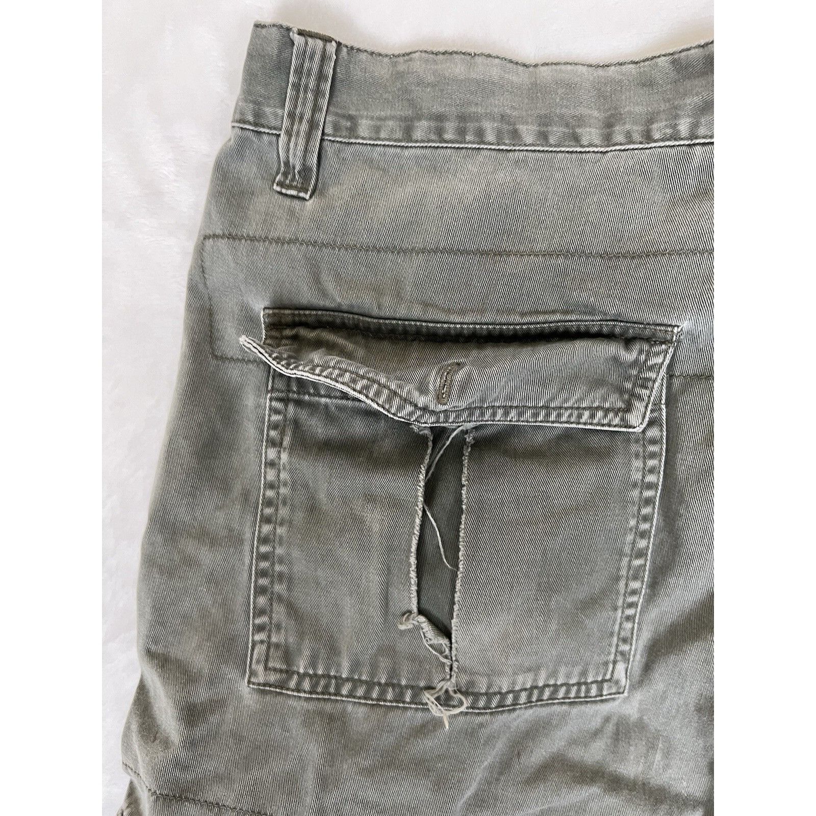 Sideout Vintage Sideout Cargo Shorts Size 32 Green Thrashed Surf Gru Size US 32 / EU 48 - 12 Thumbnail