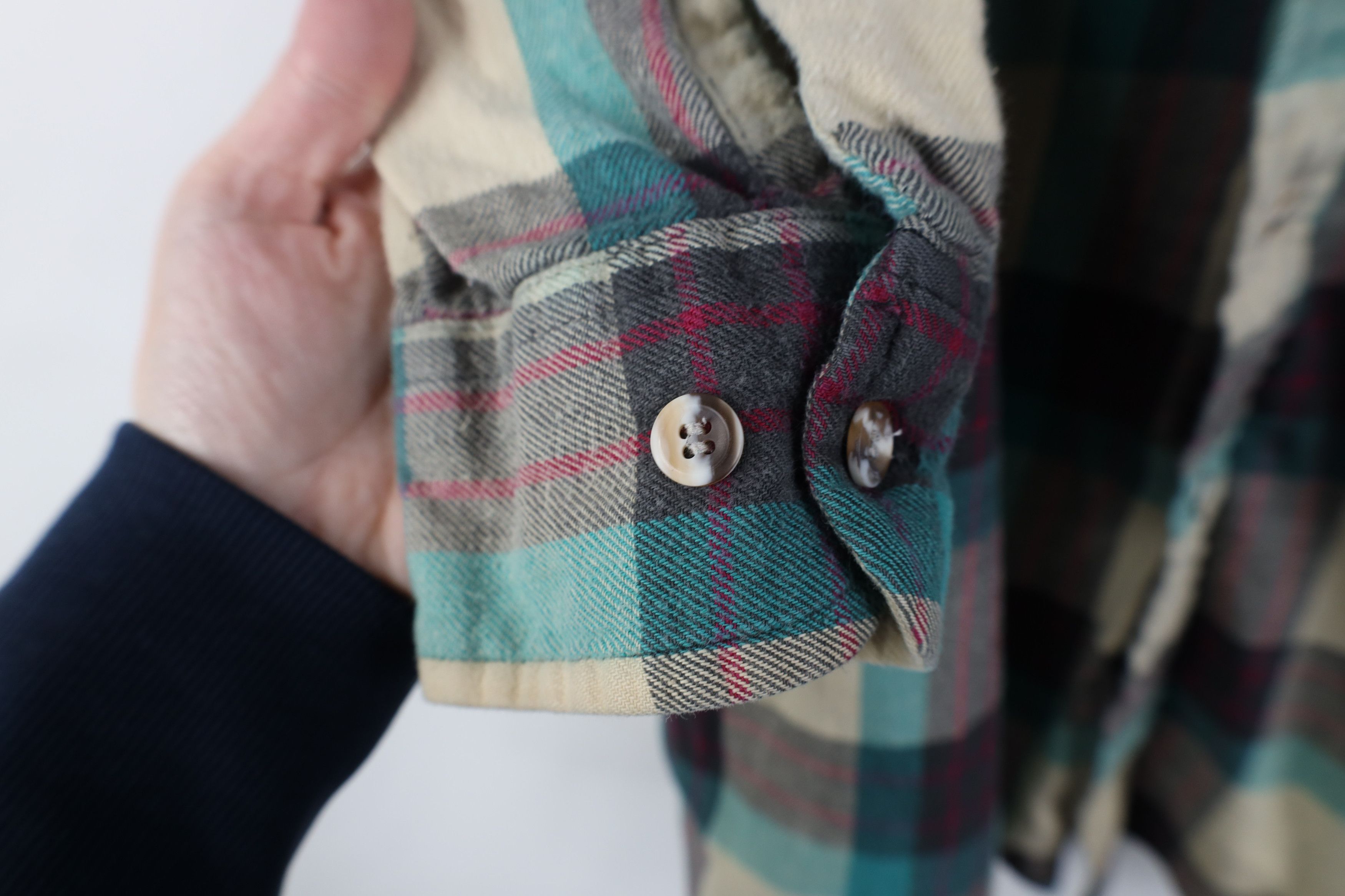 Vintage Vintage 90s Streetwear Flannel Collared Button Down Shirt Size US L / EU 52-54 / 3 - 7 Thumbnail