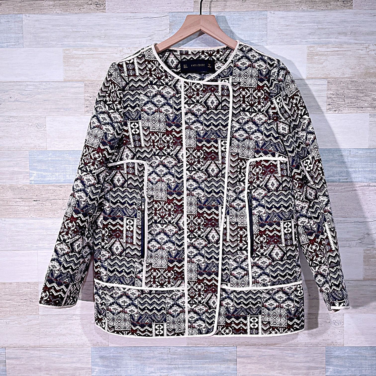 Zara ZARA Aztec Tapestry Jacket Womens Large Size L / US 10 / IT 46 - 1 Thumbnail