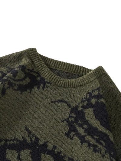 Other Streetwear Vintage Abstract Eyes Sweater Jacquard Knitwear Size US M / EU 48-50 / 2 - 3 Thumbnail