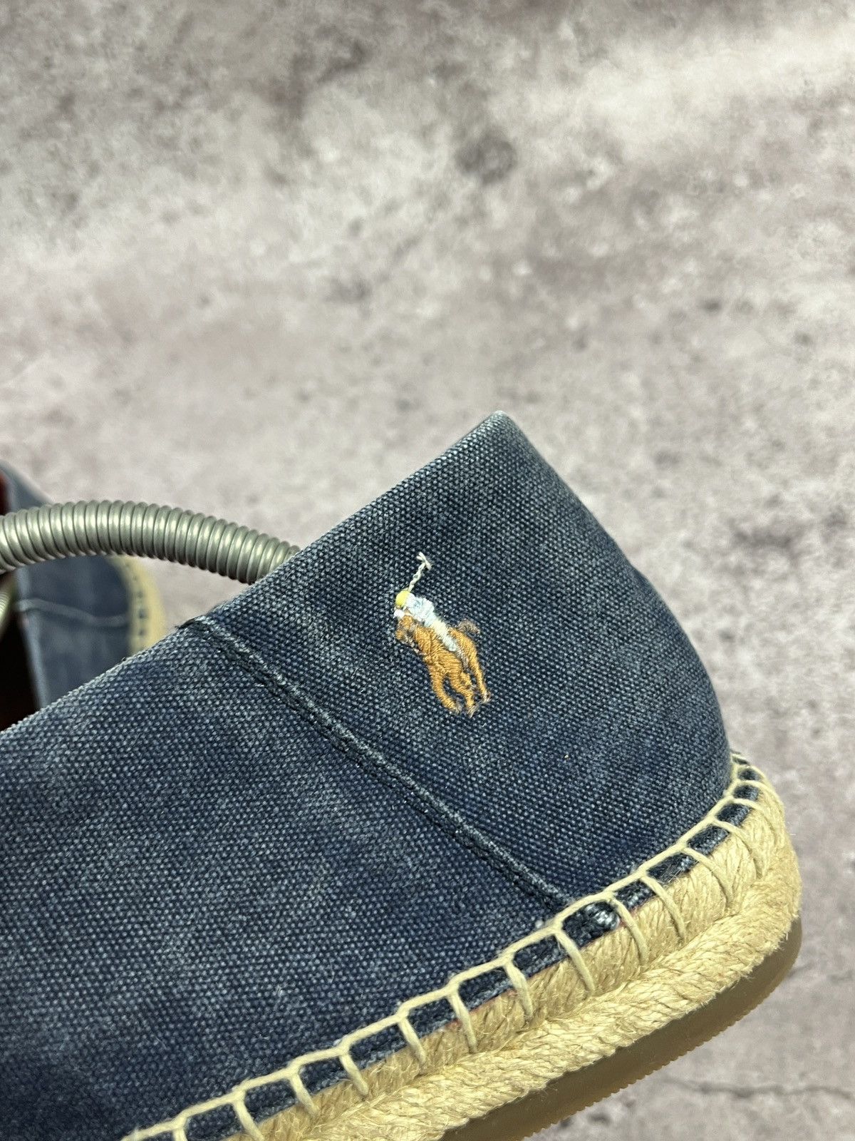 Polo Ralph Lauren Navy Canvas Espadrille Slip On Shoes US15EU48 Summer Loafers Size US 15 / EU 48 - 6 Thumbnail