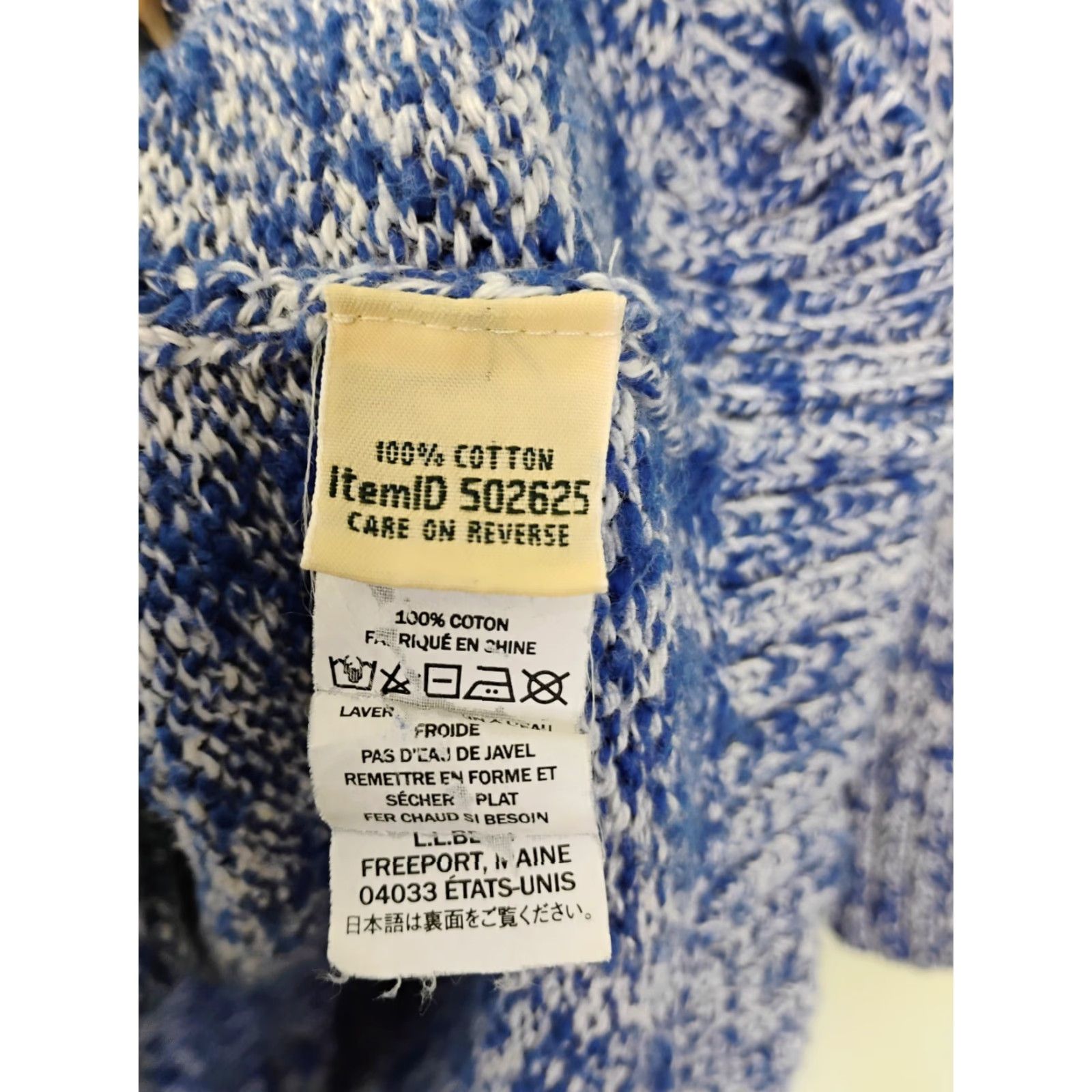 Vintage VINTAGE LL Bean Knit Hooded Long Sleeve Sweater Womens Medium Blue Button Up Cardigan Size M / US 6-8 / IT 42-44 - 5 Thumbnail